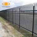 Decorative curved spear steel fencing wrought iron fences